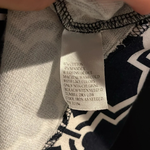 Crown and ivy navy and white 3/4 pull jacket size PP - Picture 5 of 5